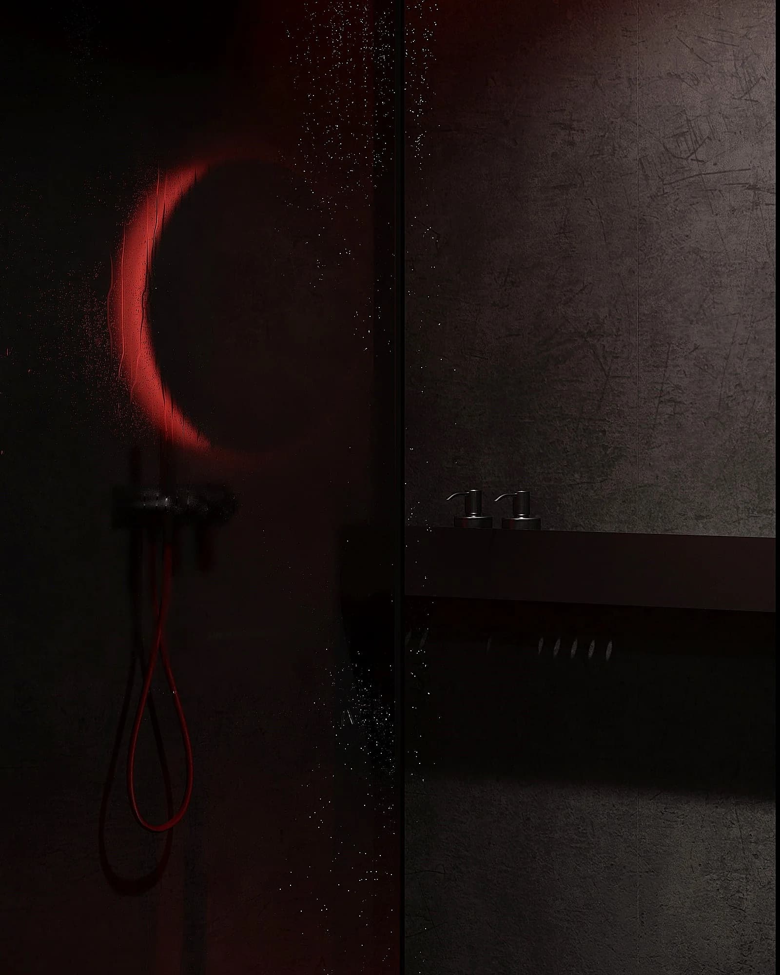 Darkline - apartament czarno czerwony Wrocław 2022