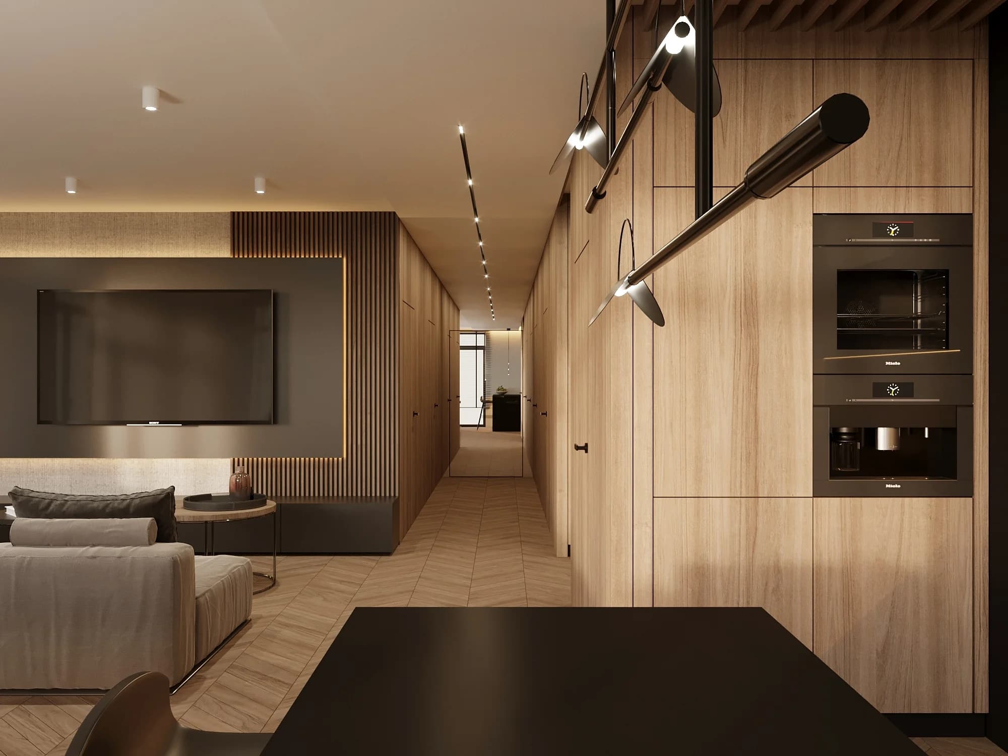 Woodline - mieszkanie warszawa 100m2