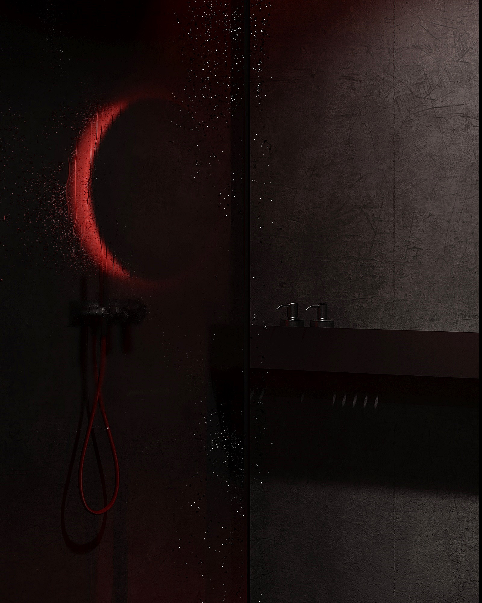 Darkline - apartament czarno czerwony Wrocław 2022