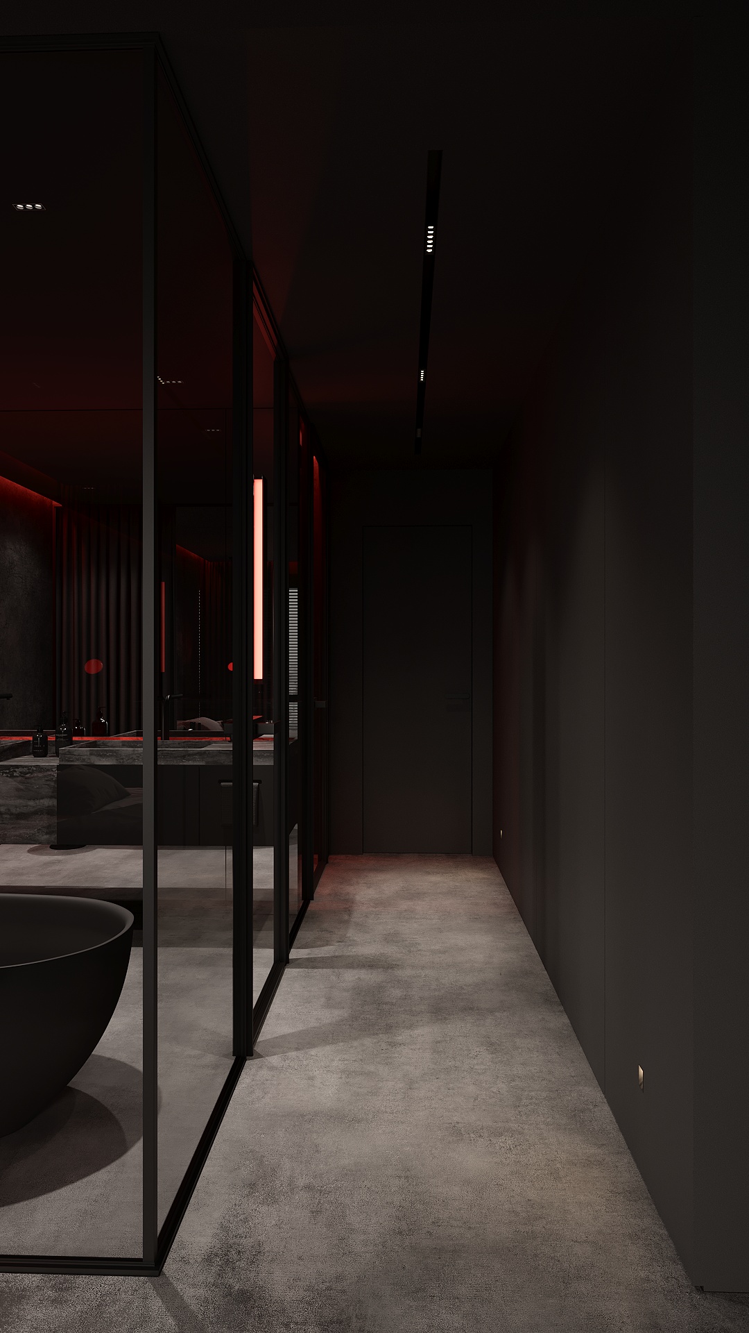 Darkline - apartament czarno czerwony Wrocław 2022