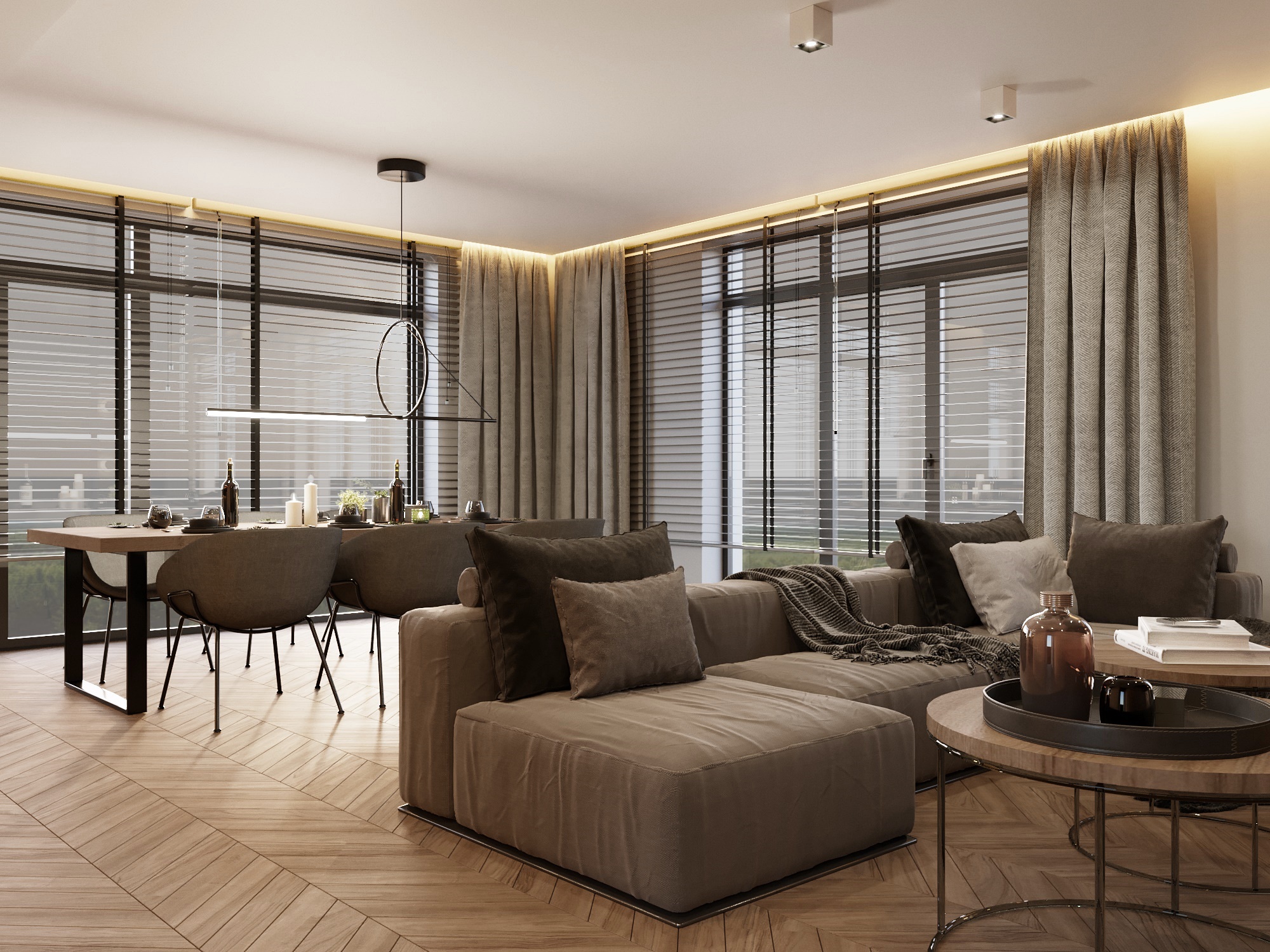 Woodline - mieszkanie warszawa 100m2